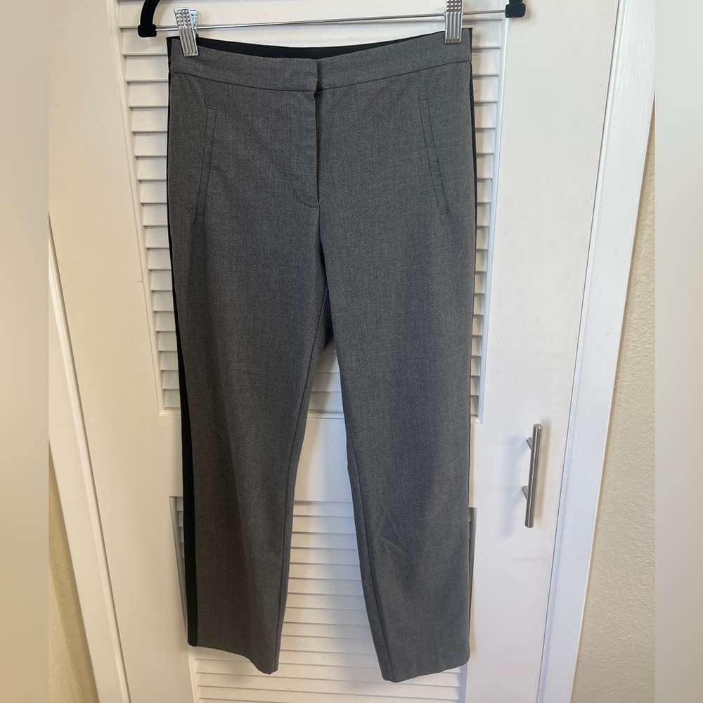 Zara basic collection gray cropped work pants